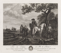 KG 14778
<br/>
landschap met bedelaars en edellieden
<br/>
<em>Daudet, Robert (1737-1824)</em>